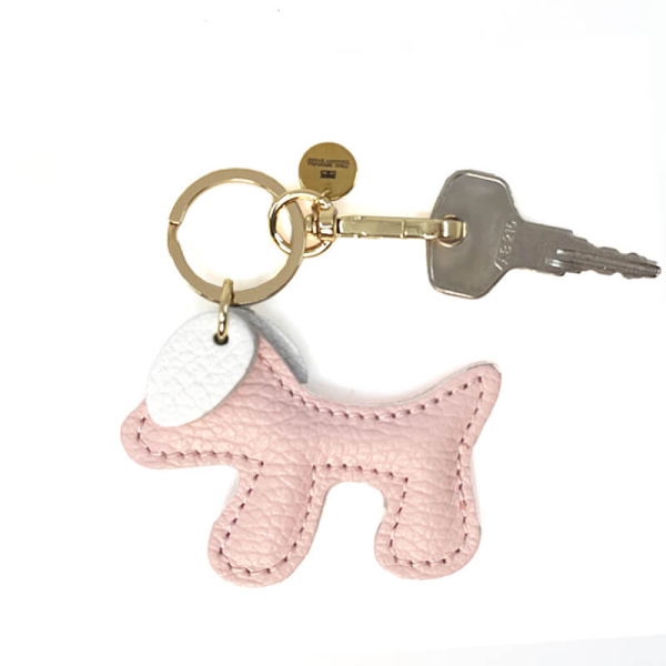 Trixi Gronau Bag Charm TaschenanhaengerWoofy Leder rosa